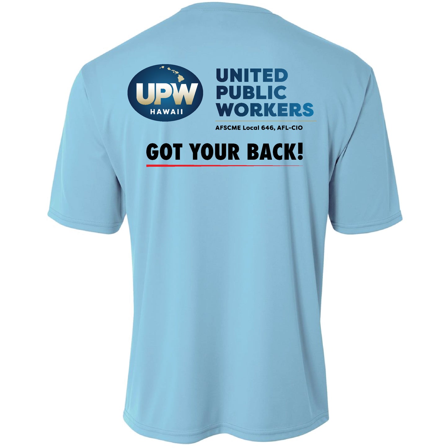 UPW Got Your Back Tee - Light Blue (N3142)